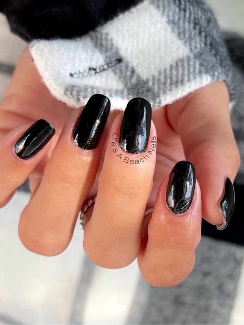 Color Street: Midnight in Manhattan | Black Split Strip Goth Classic Halloween